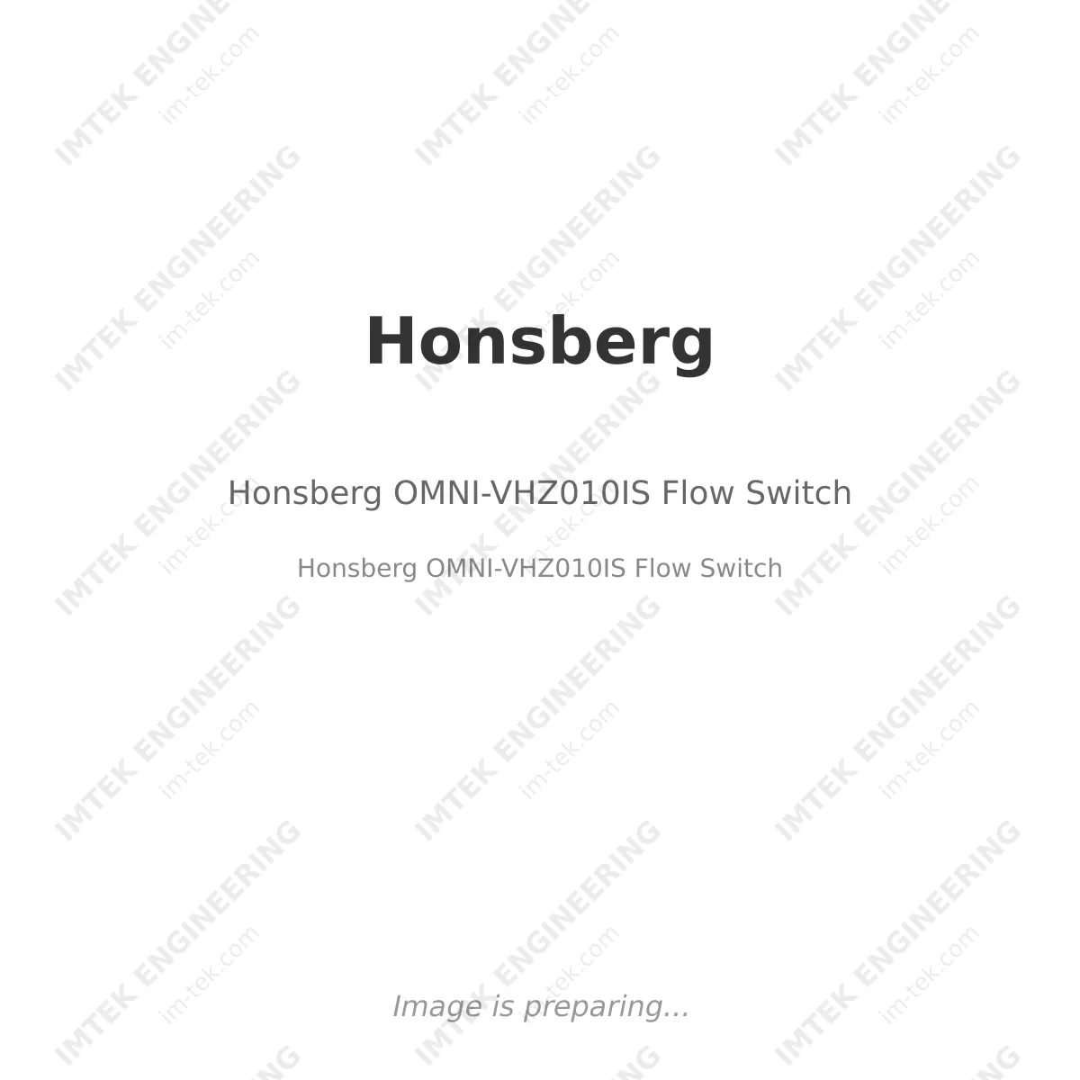 Honsberg OMNI-VHZ010IS Flow Switch