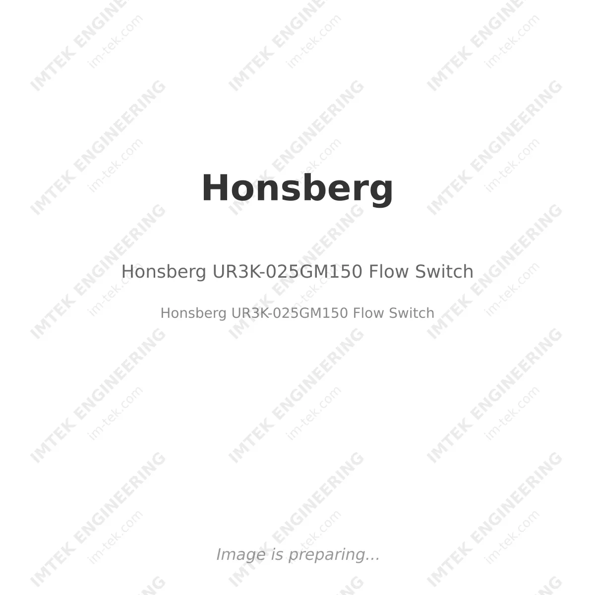Honsberg UR3K-025GM150  Flow Switch