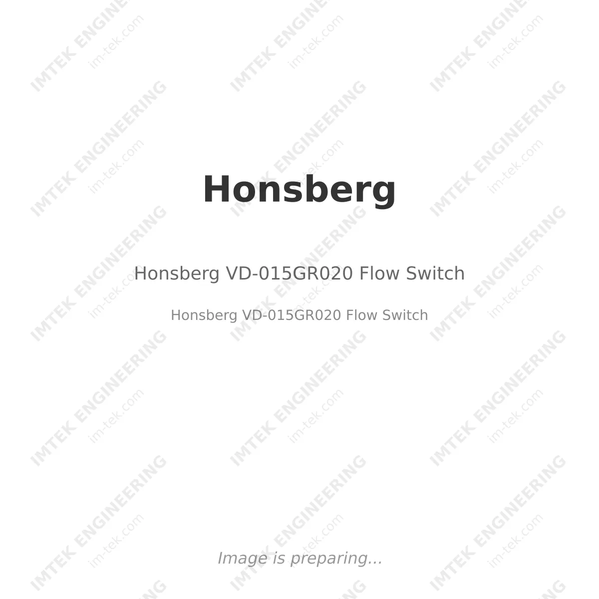 Honsberg VD-015GR020   Flow Switch