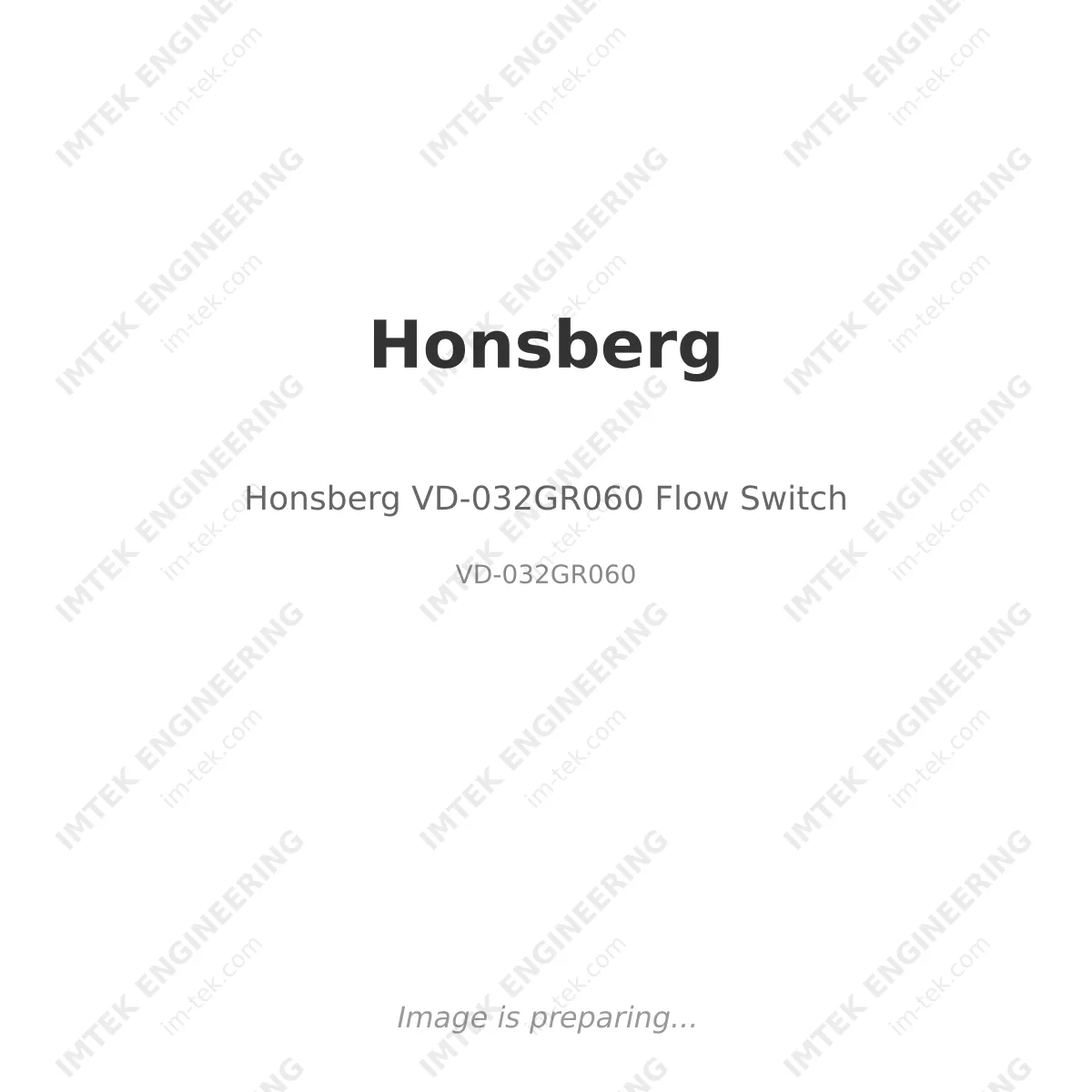 Honsberg VD-032GR060 Flow Switch