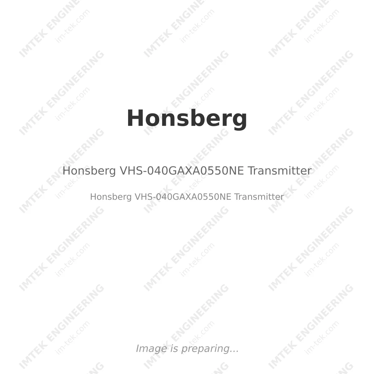 Honsberg VHS-040GAXA0550NE Transmitter