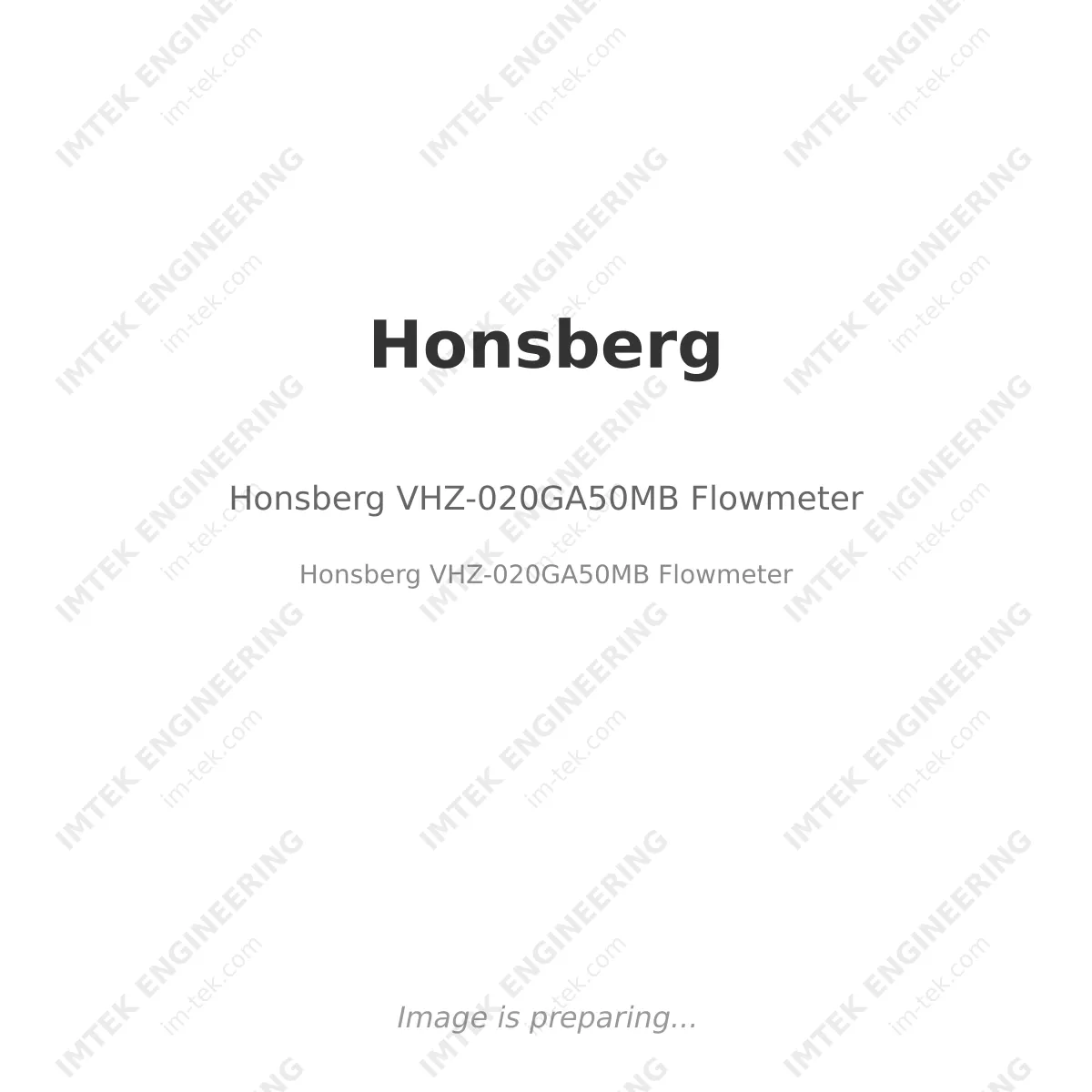 Honsberg VHZ-020GA50MB Flowmeter