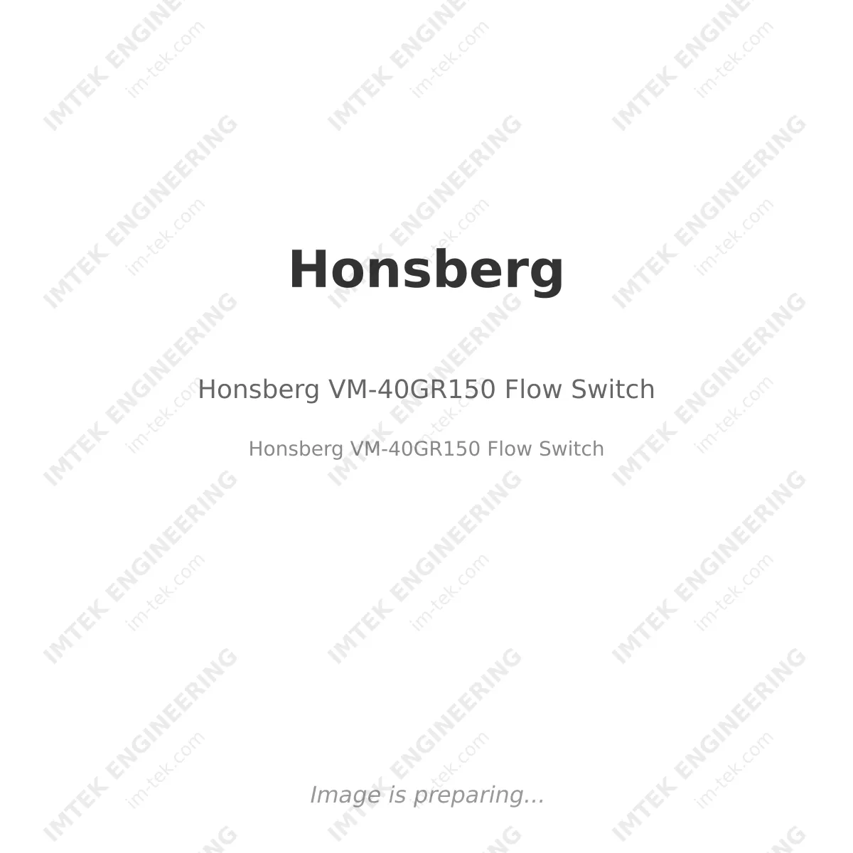 Honsberg VM-40GR150 Flow Switch