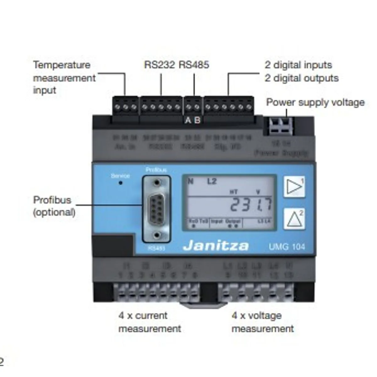 Janitza UMG104  Digital Signal Processor
