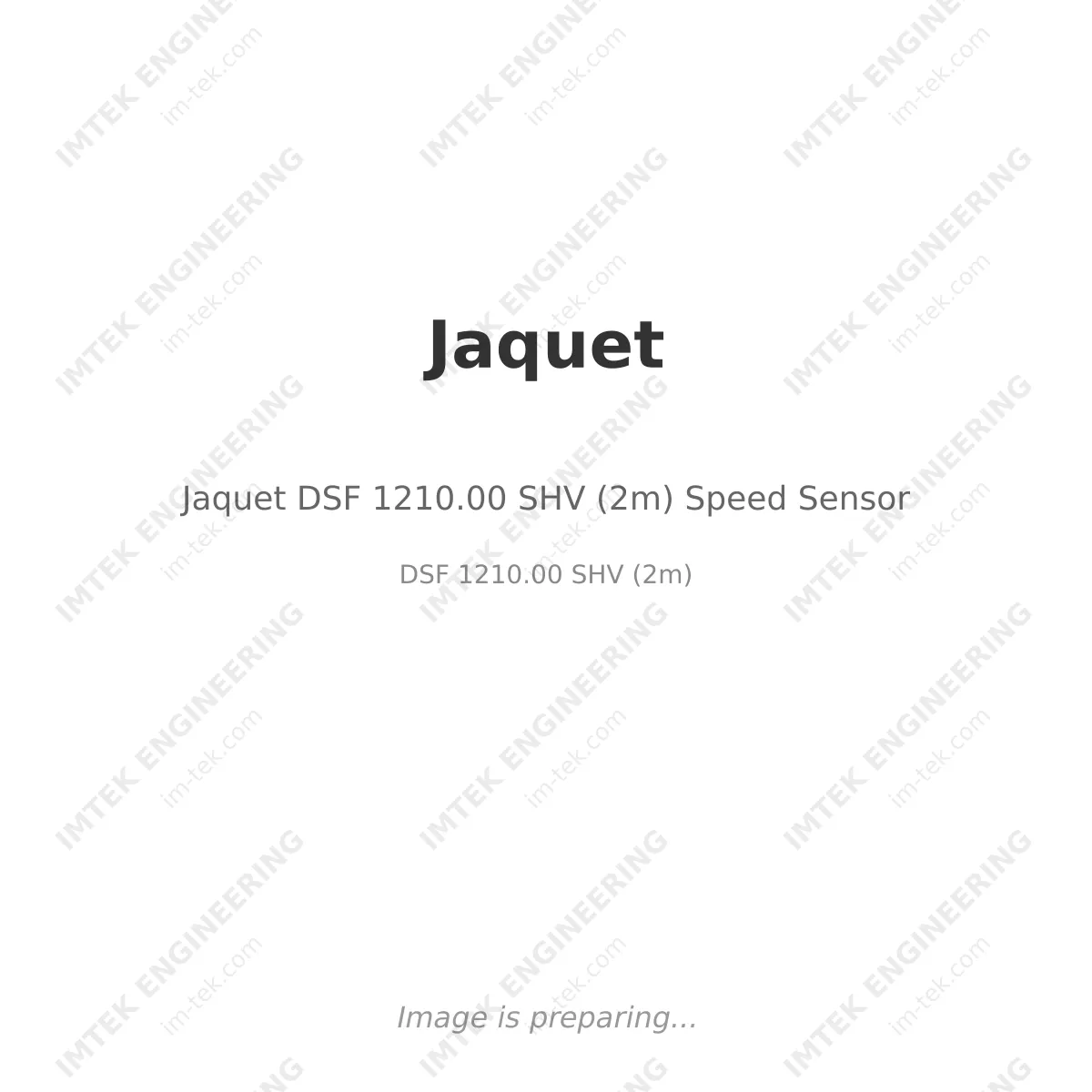 Jaquet DSF 1210.00 SHV (2m)  Speed Sensor