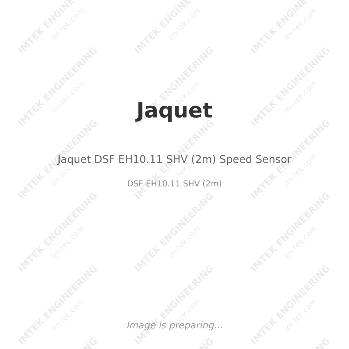 Jaquet DSF EH10.11 SHV (2m)  Speed Sensor