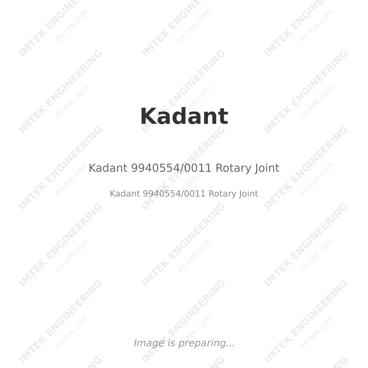 Kadant 9940554/0011 Rotary Joint