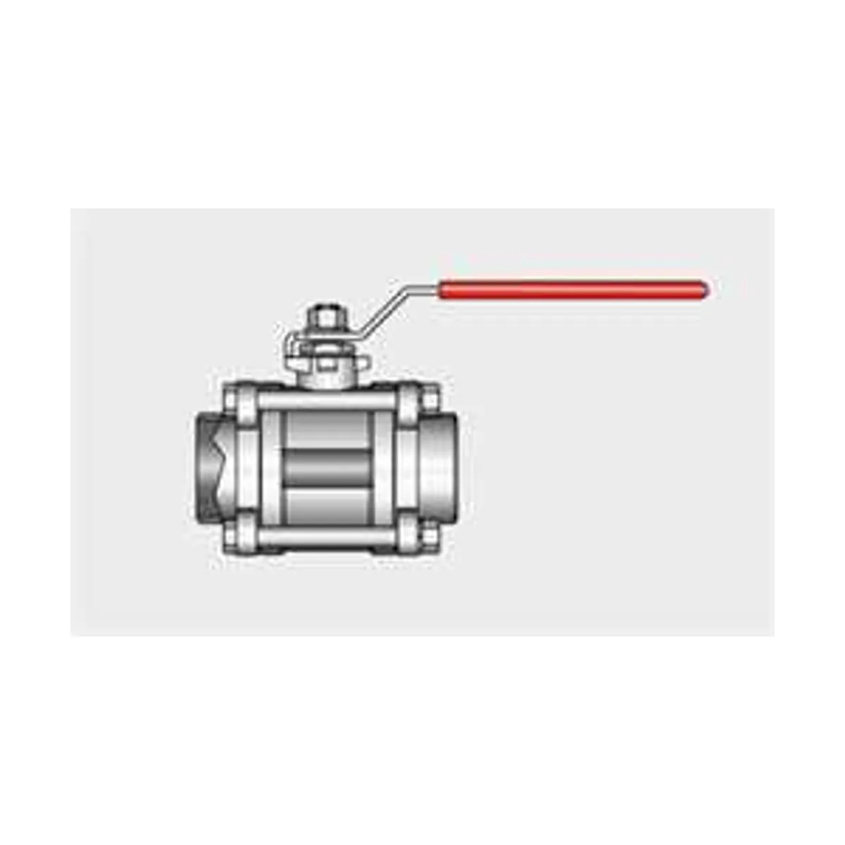 Kieselmann 4062 S-S   Straight-way Ball Valve