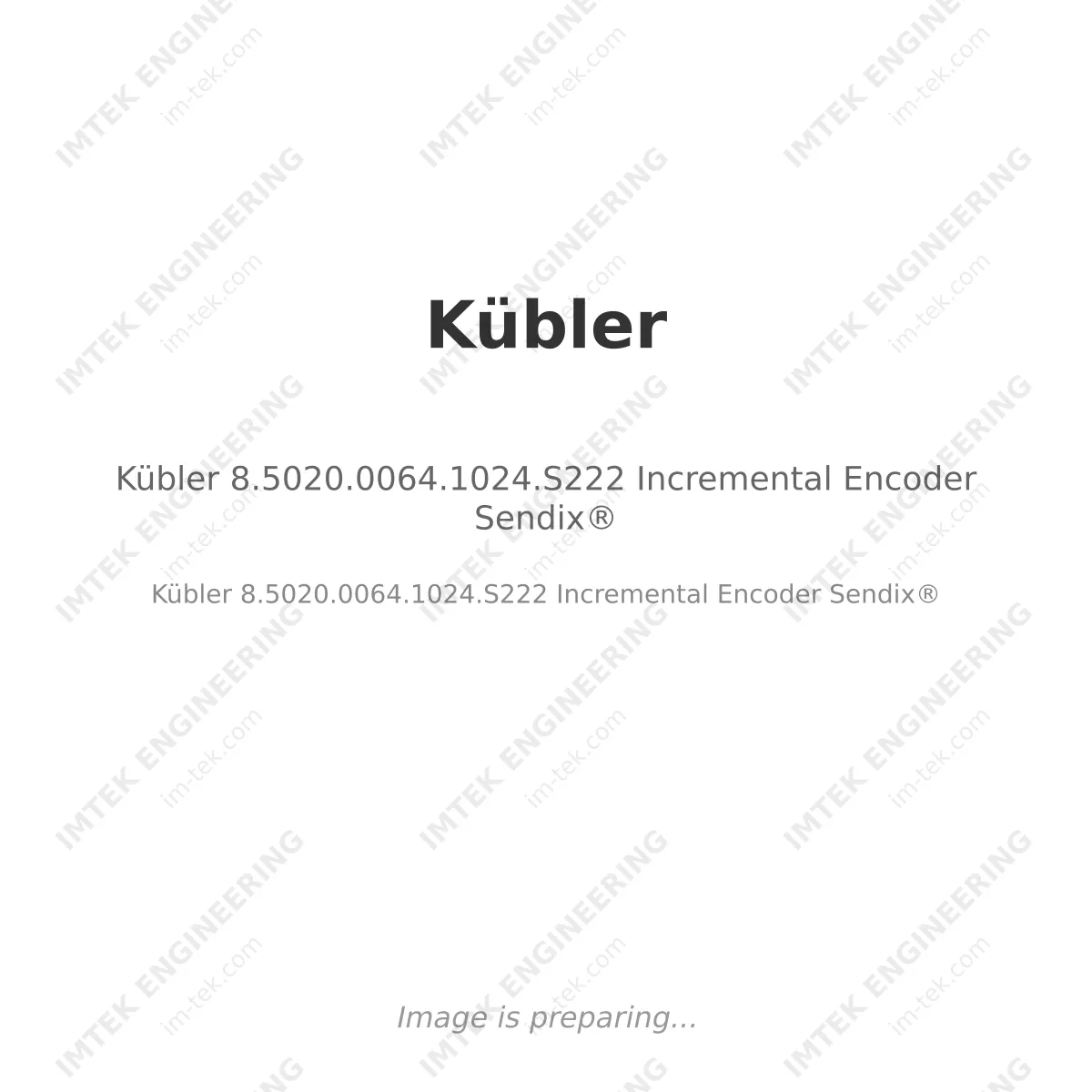 Kübler 8.5020.0064.1024.S222 Incremental Encoder Sendix®