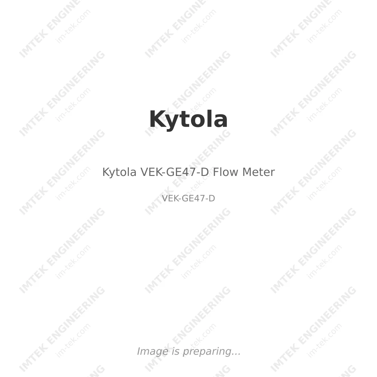 Kytola VEK-GE47-D Flow Meter
