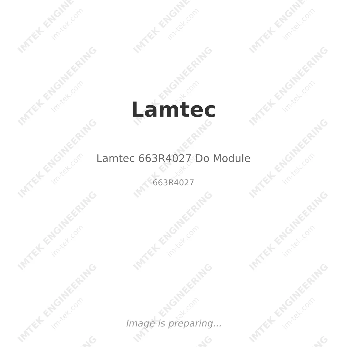 Lamtec 663R4027 Do Module