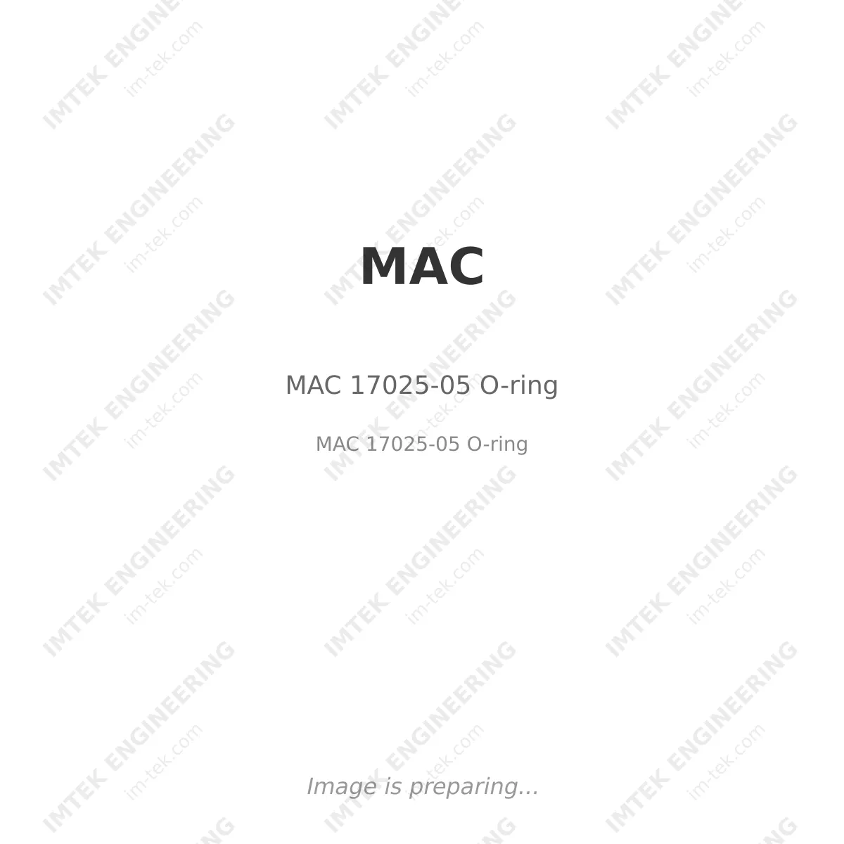 MAC 17025-05 O-ring