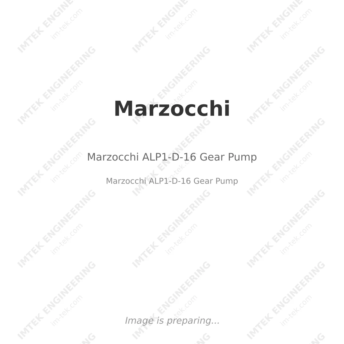 Marzocchi ALP1-D-16 Gear Pump