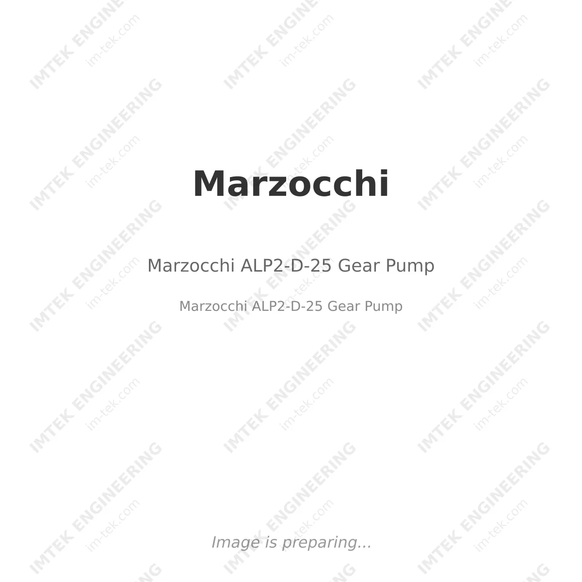 Marzocchi ALP2-D-25 Gear Pump