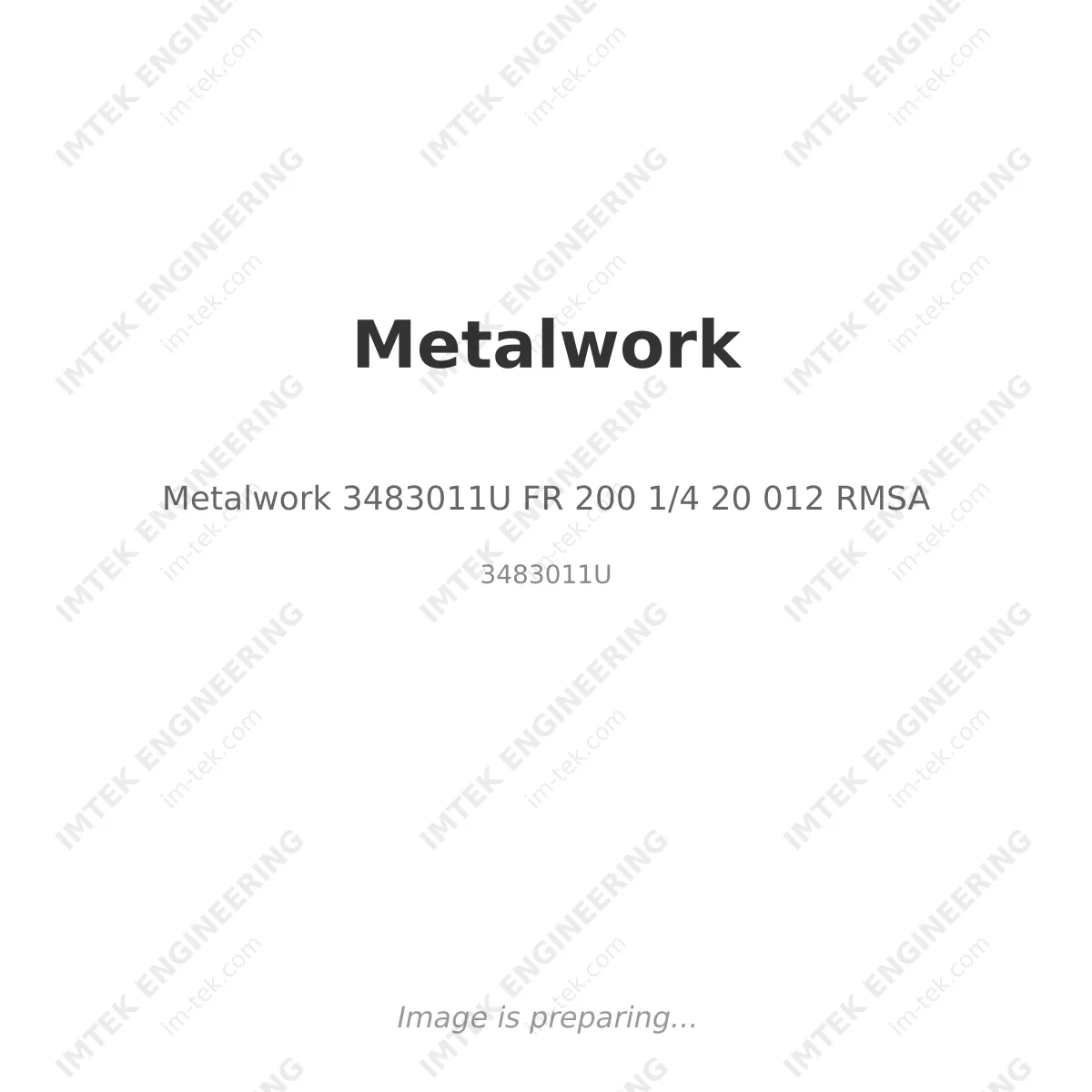 Metalwork 3483011U        FR 200 1/4 20 012 RMSA