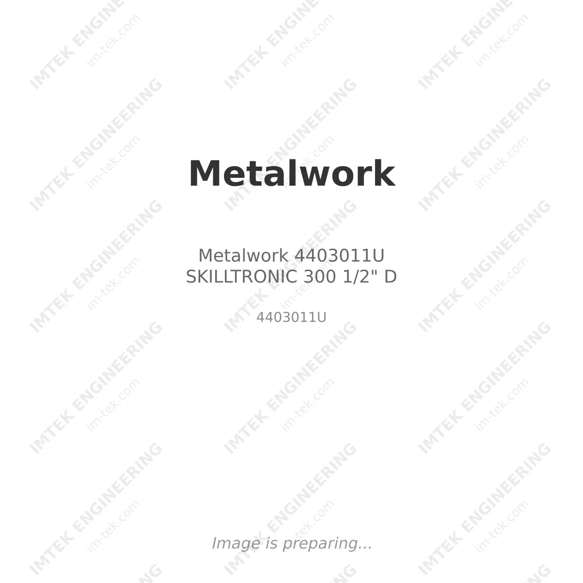 Metalwork 4403011U                          SKILLTRONIC 300 1/2" D