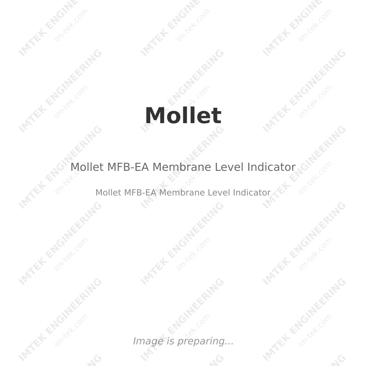 Mollet MFB-EA Membrane Level Indicator