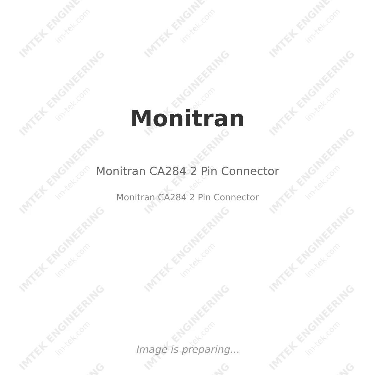 Monitran CA284  2 Pin Connector