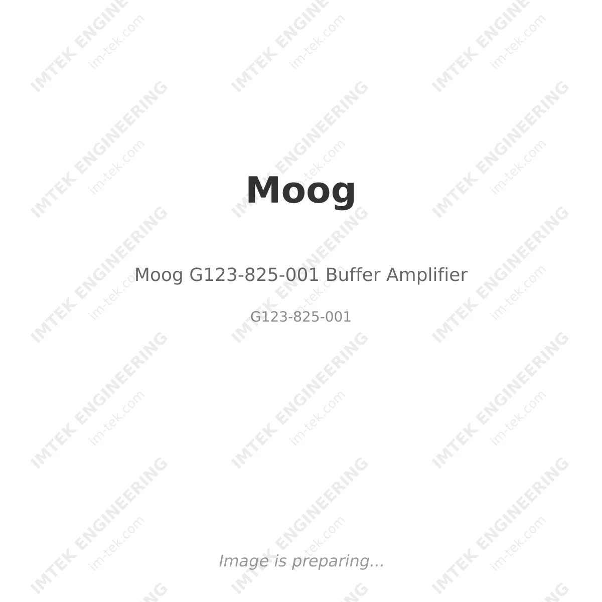 Moog G123-825-001 Buffer Amplifier