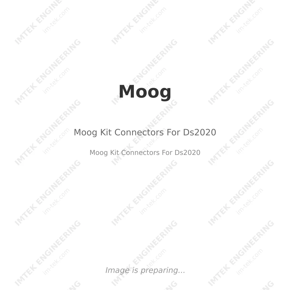 Moog  Kit Connectors For Ds2020
