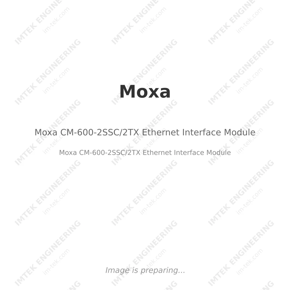 Moxa CM-600-2SSC/2TX Ethernet Interface Module