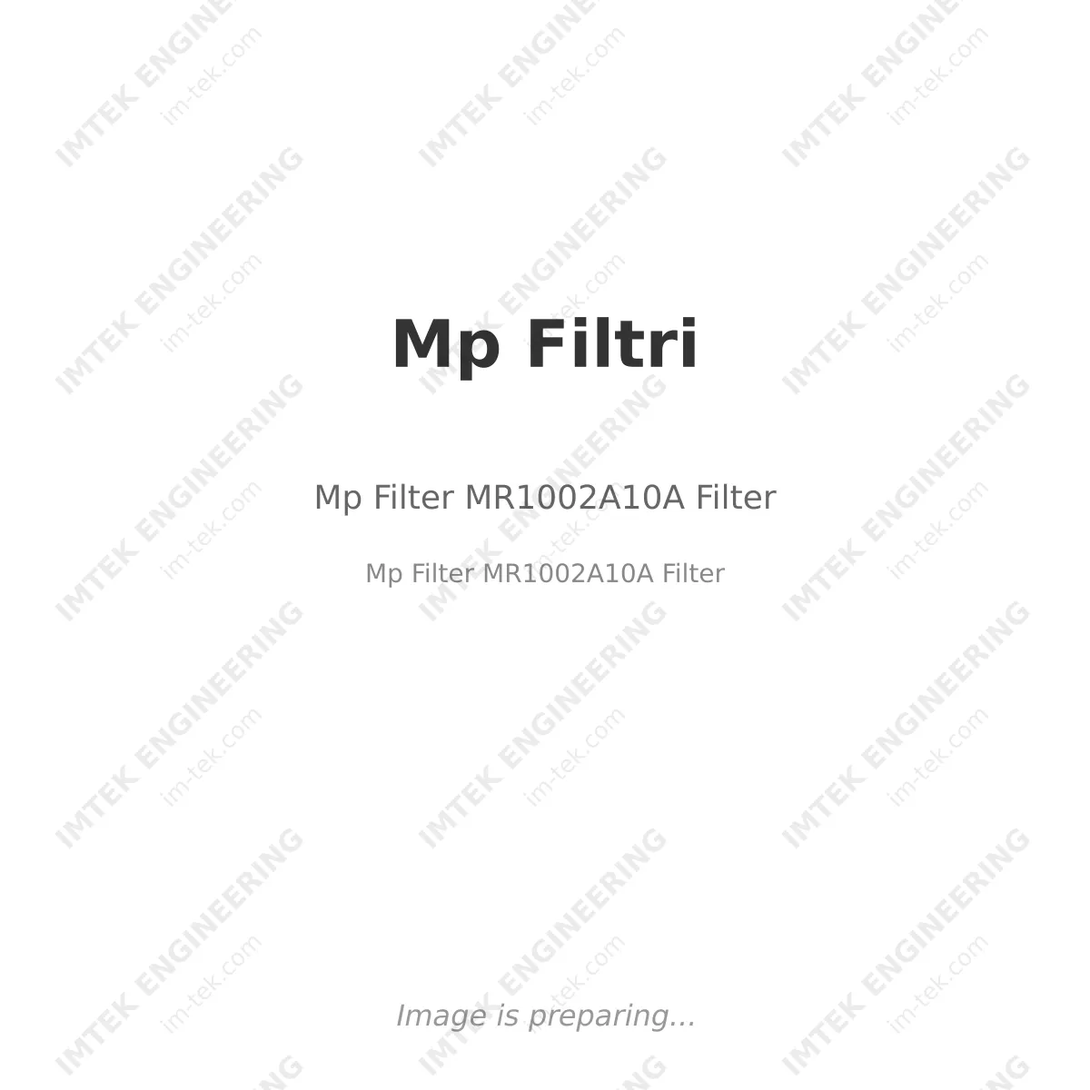 Mp Filter MR1002A10A Filter