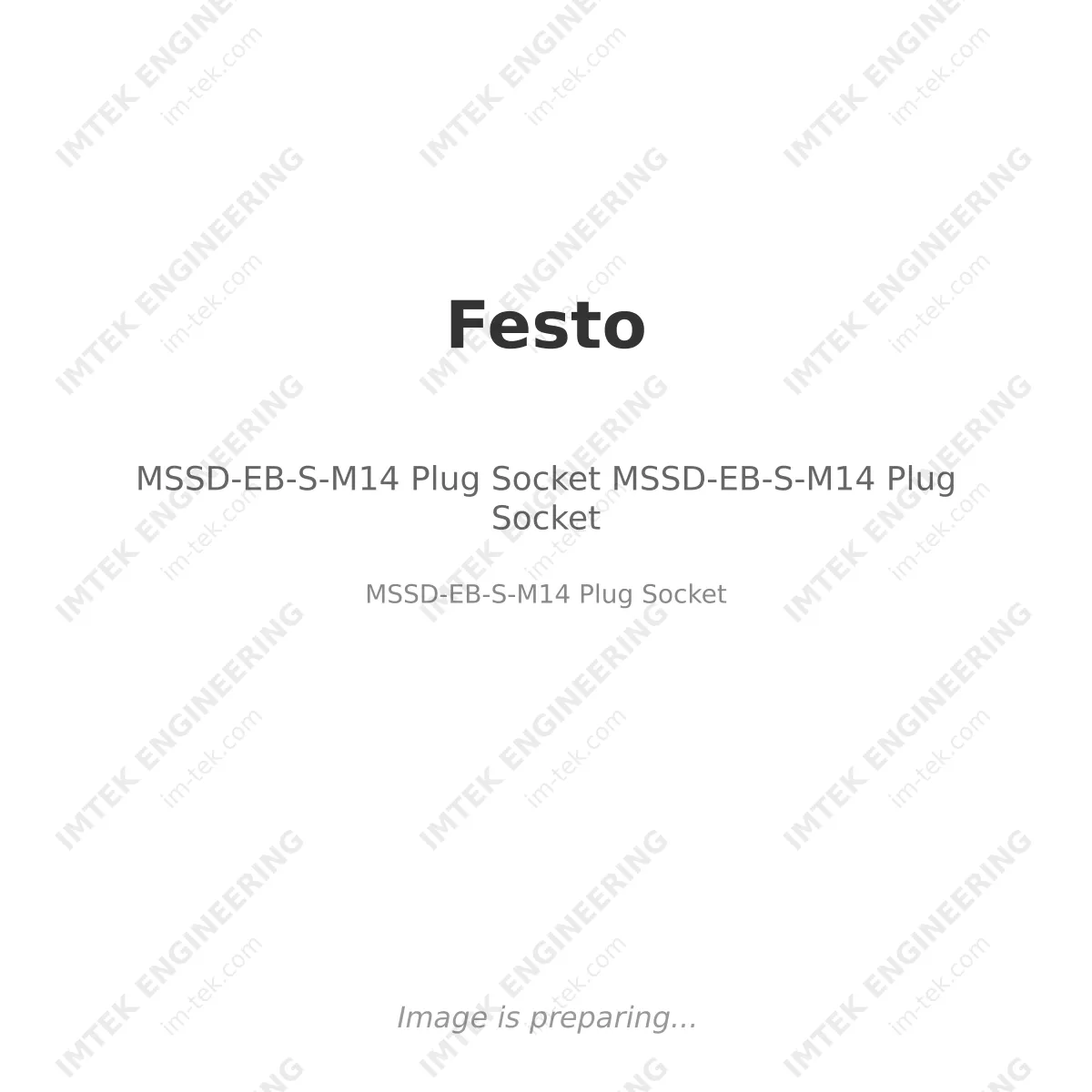 MSSD-EB-S-M14 Plug Socket MSSD-EB-S-M14 Plug Socket