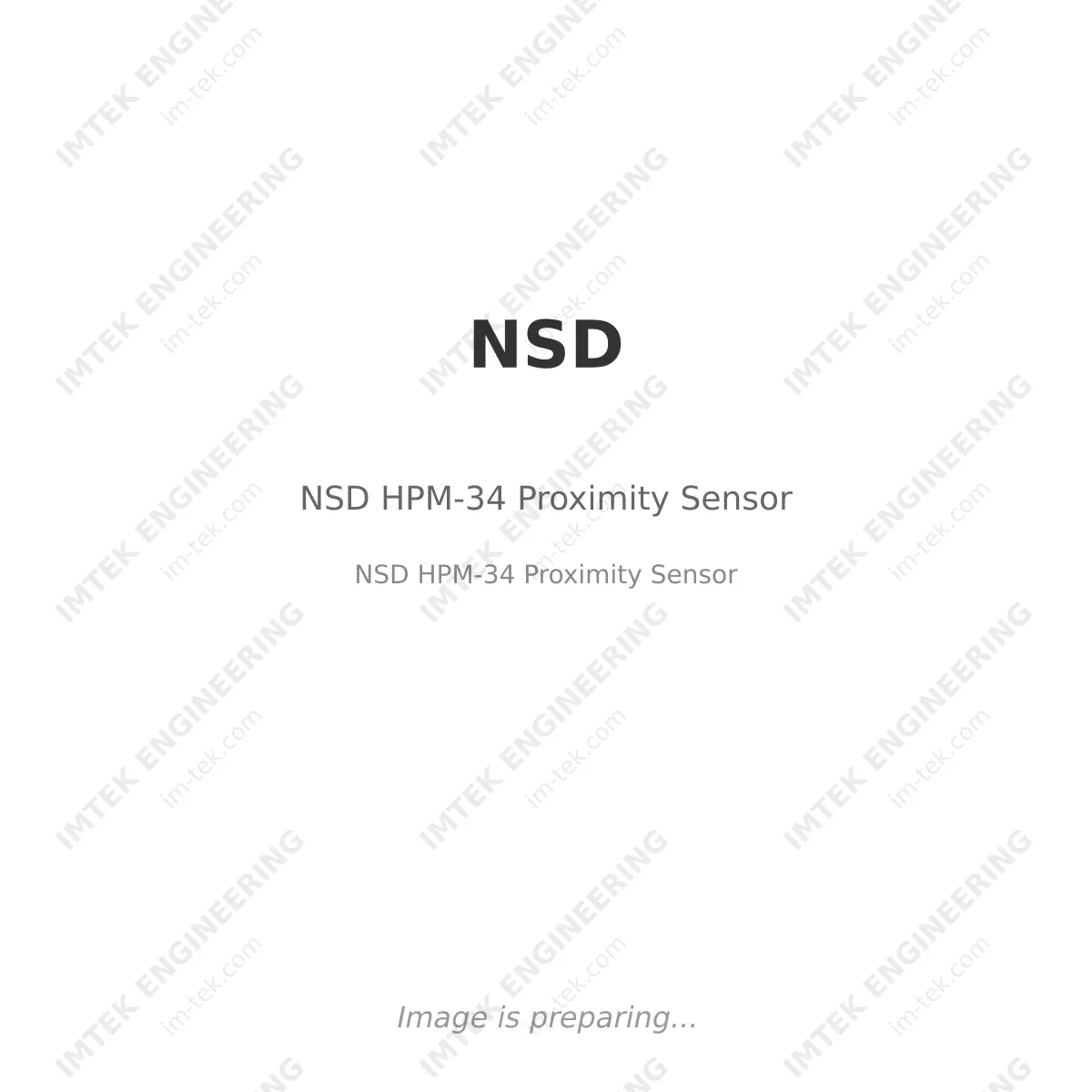 NSD HPM-34 Proximity Sensor
