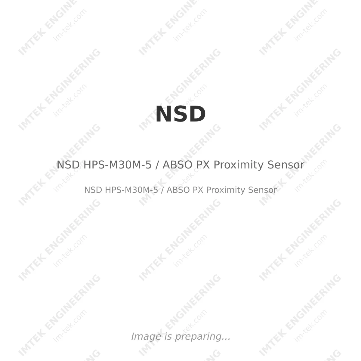 NSD HPS-M30M-5 / ABSO PX  Proximity Sensor