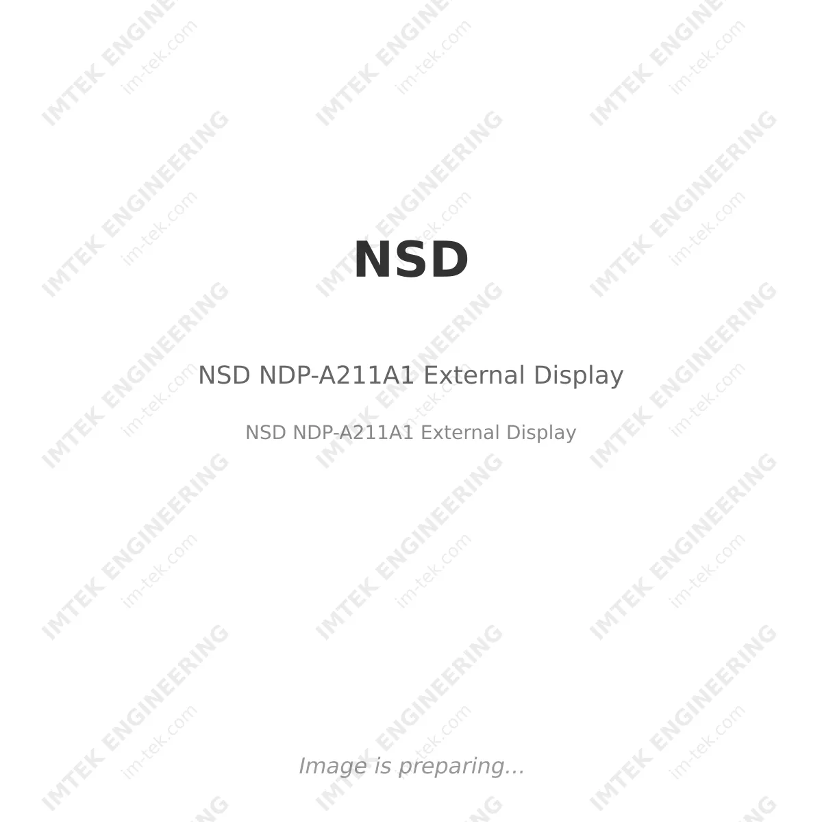 NSD NDP-A211A1 External Display