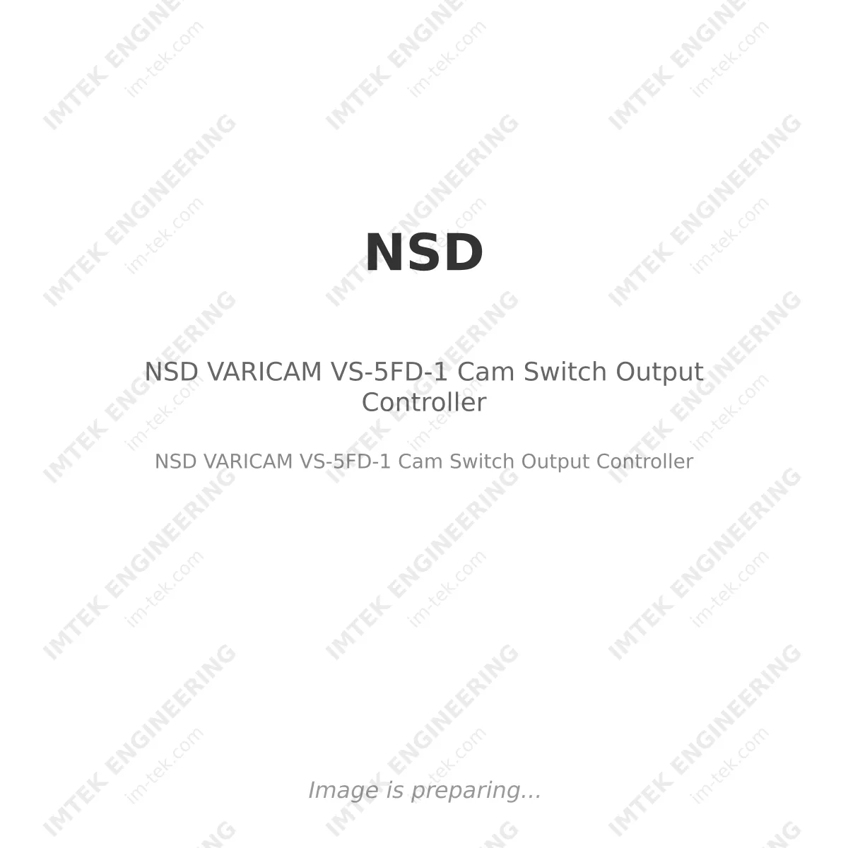 NSD VARICAM VS-5FD-1 Cam Switch Output Controller
