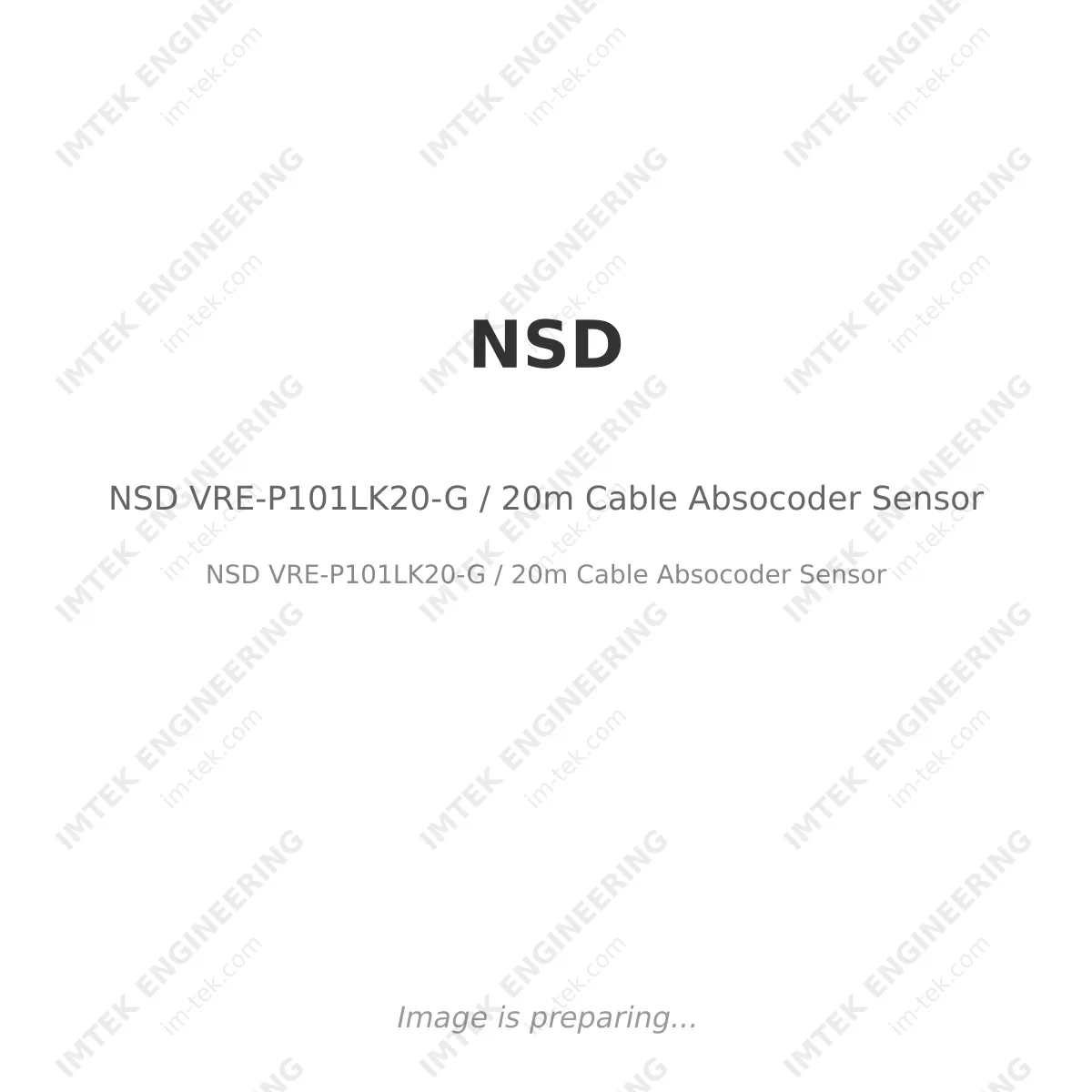 NSD VRE-P101LK20-G / 20m Cable Absocoder Sensor