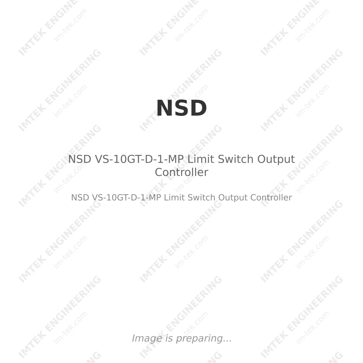 NSD VS-10GT-D-1-MP Limit Switch Output Controller