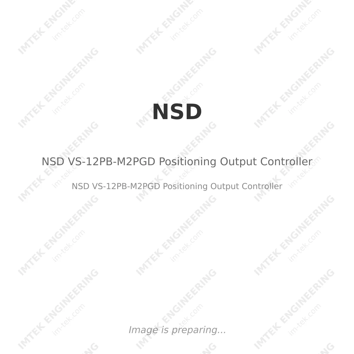 NSD VS-12PB-M2PGD Positioning Output Controller