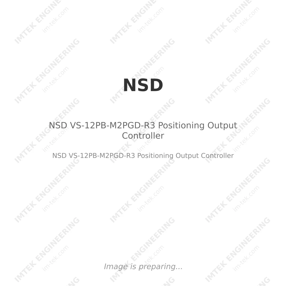 NSD VS-12PB-M2PGD-R3 Positioning Output Controller