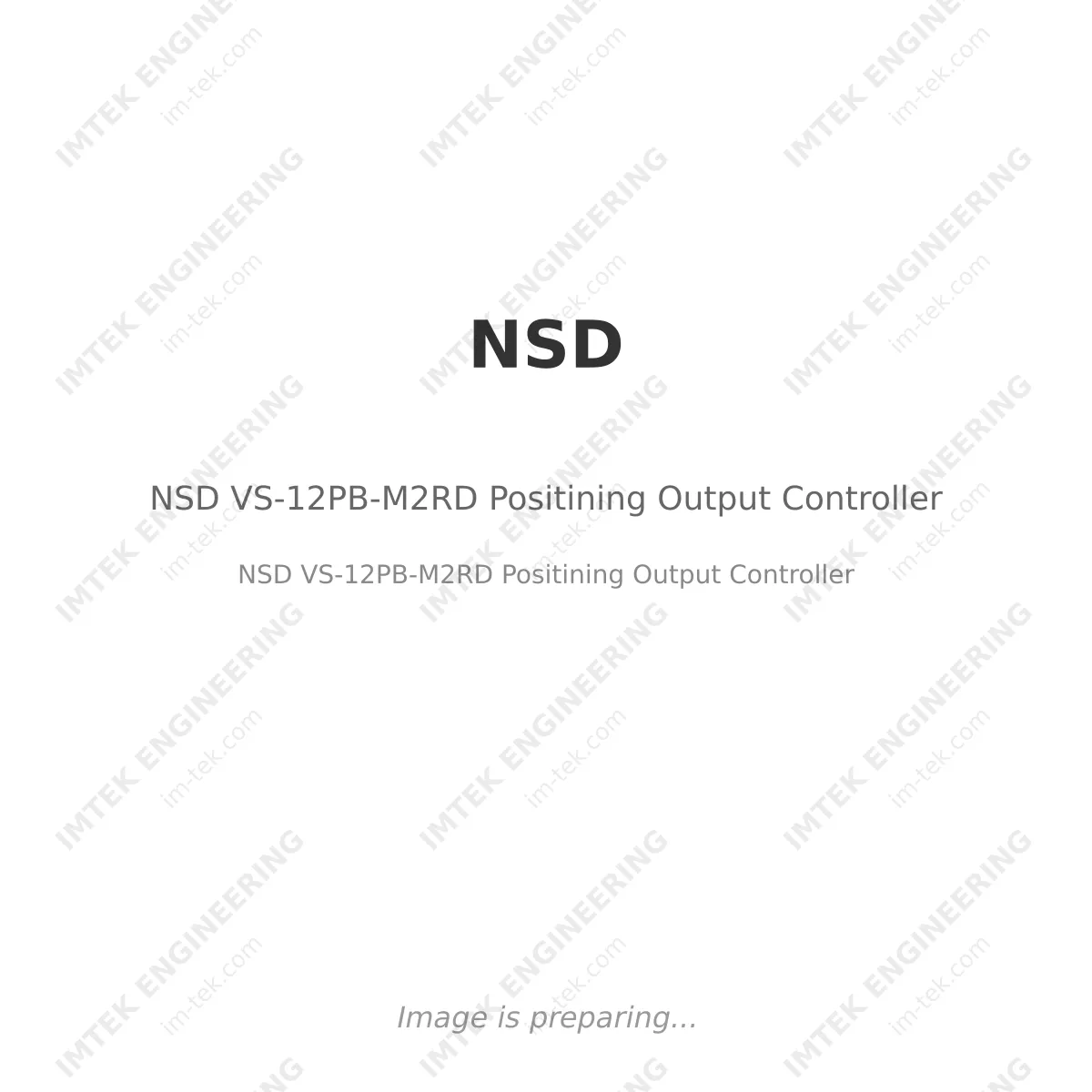 NSD VS-12PB-M2RD  Positining Output Controller