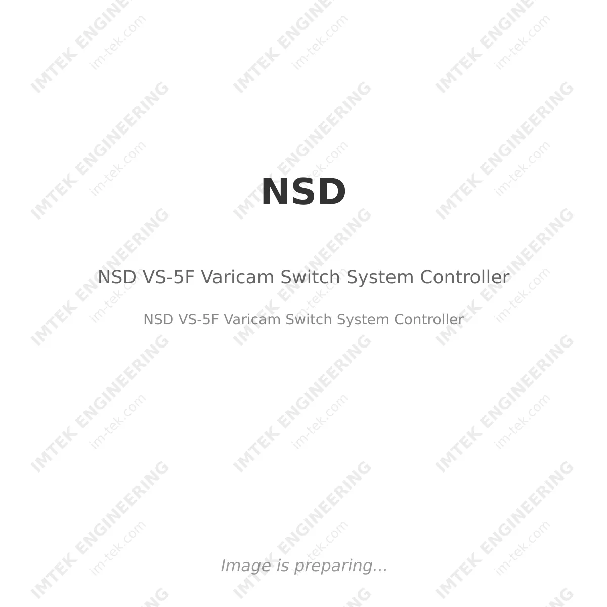 NSD VS-5F Varicam Switch System Controller
