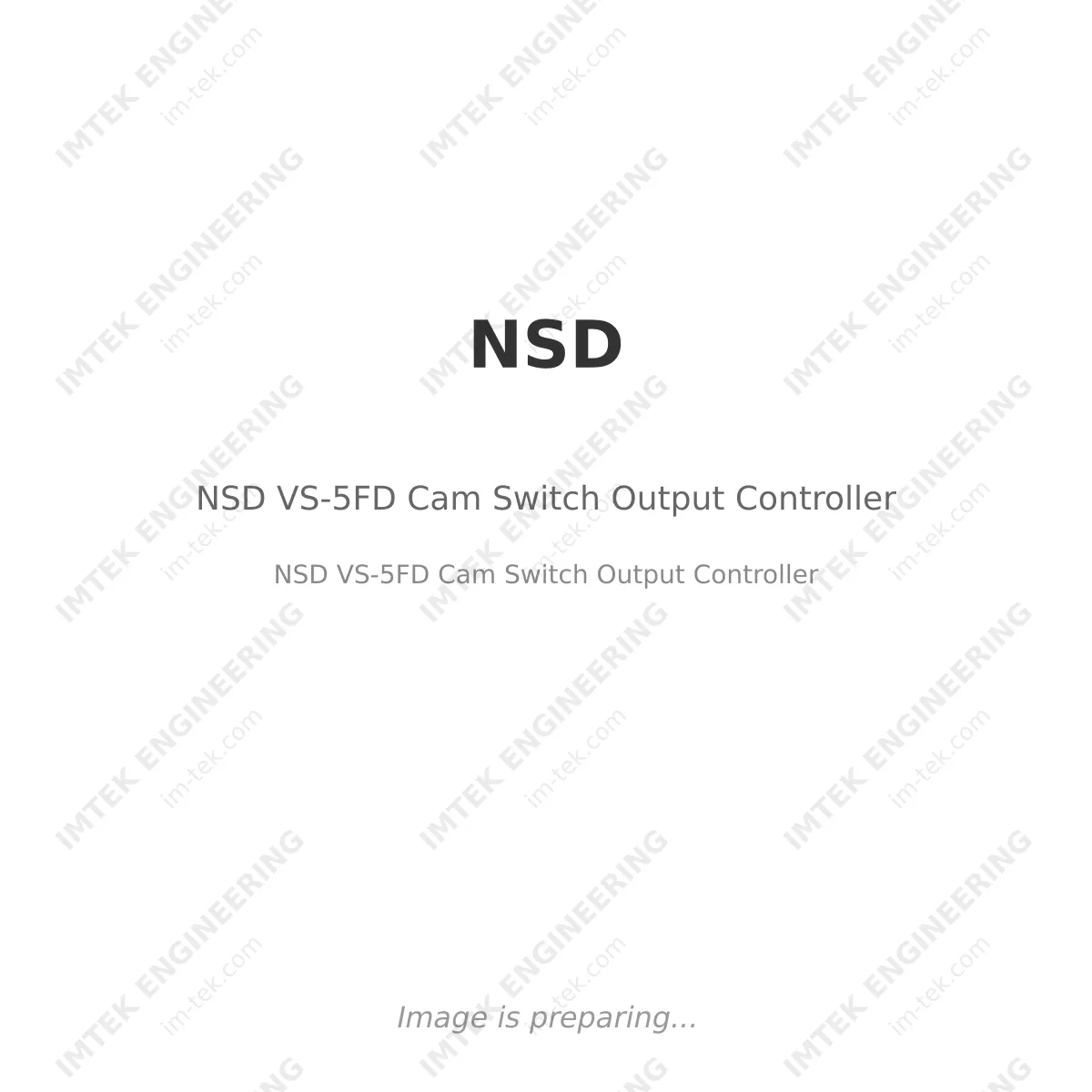 NSD VS-5FD Cam Switch Output Controller