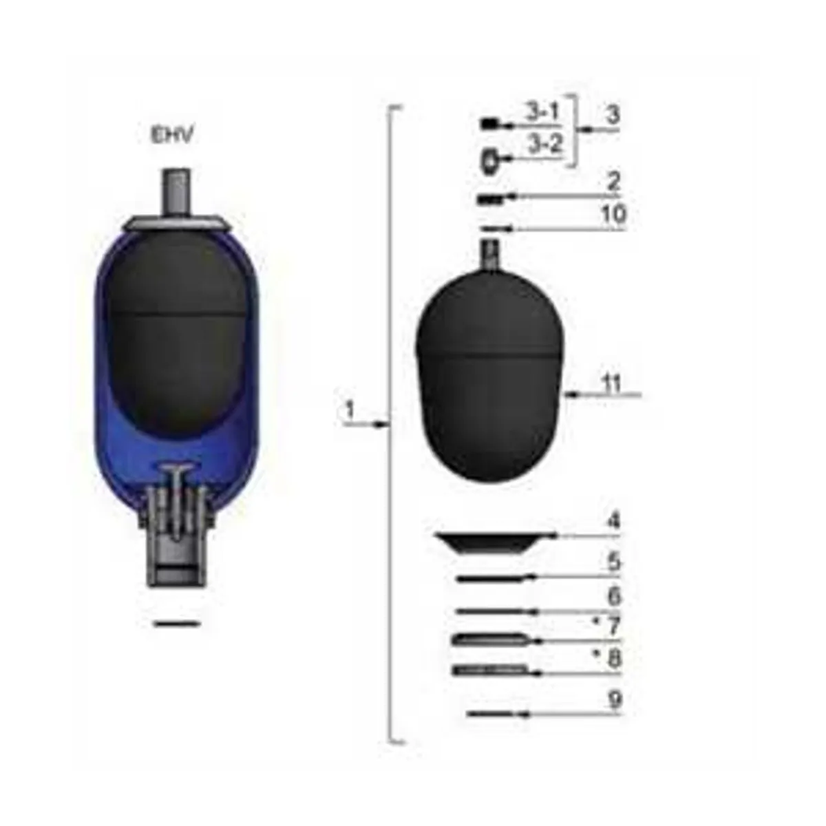 Olaer EHV 24,5-250/330 Repair Kit