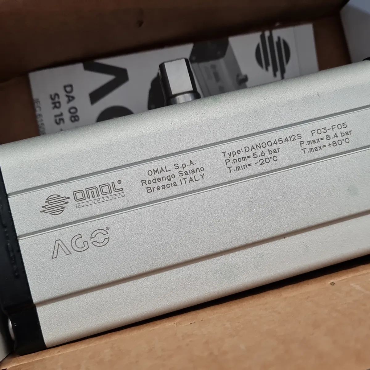 Omal DE 045 F03-F05 Q11 Pneumatic Actuator