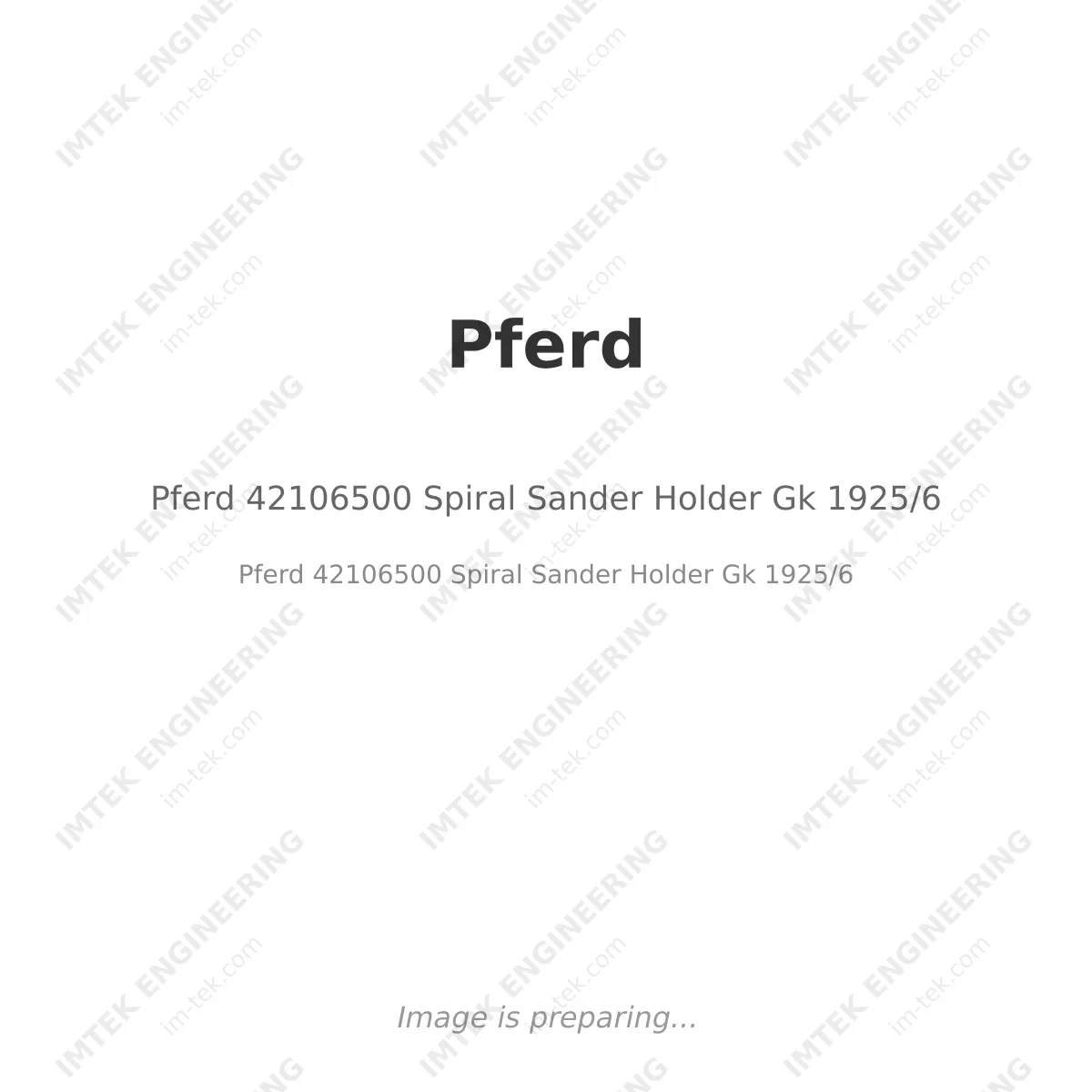 Pferd 42106500 Spiral Sander Holder Gk 1925/6