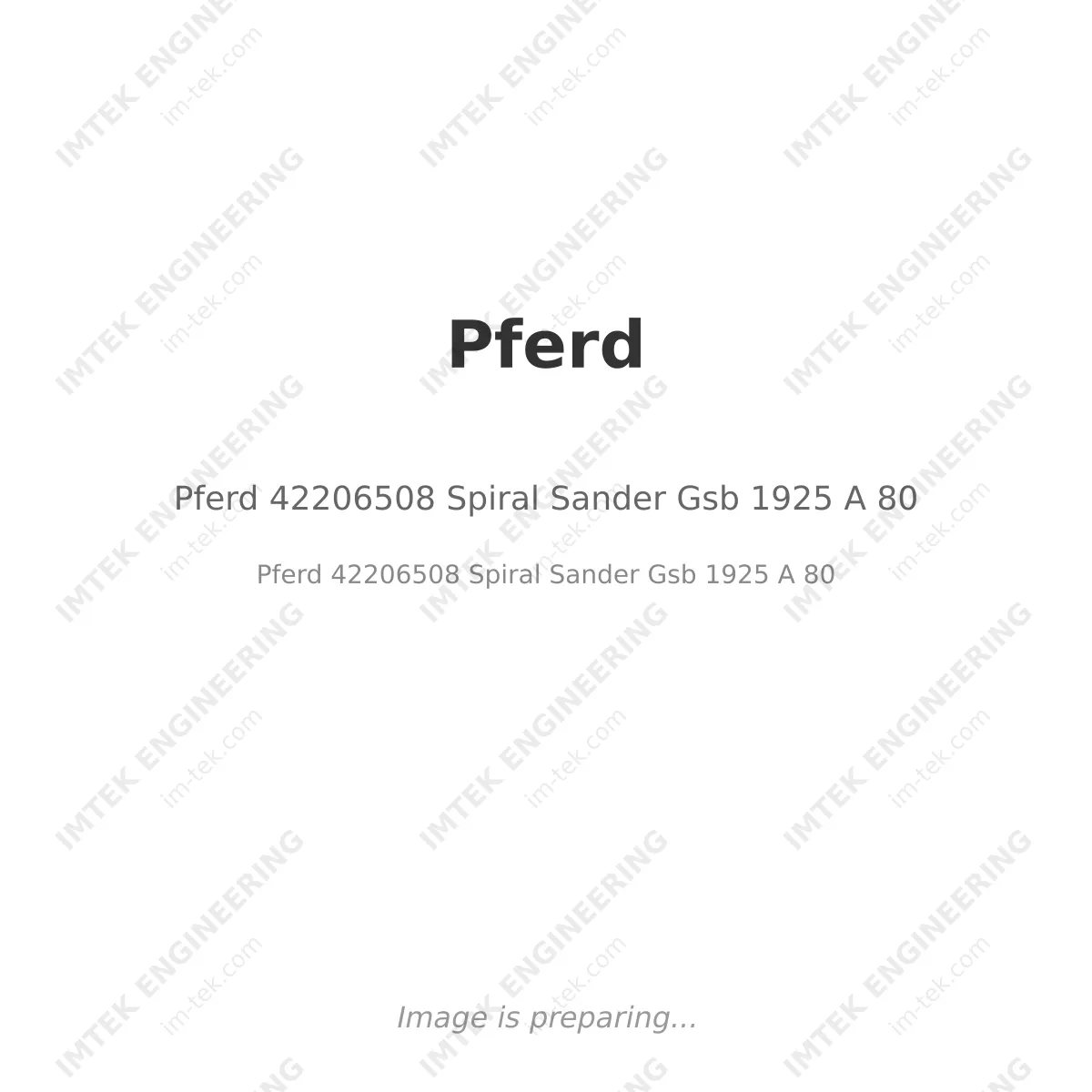 Pferd 42206508 Spiral Sander Gsb 1925 A 80