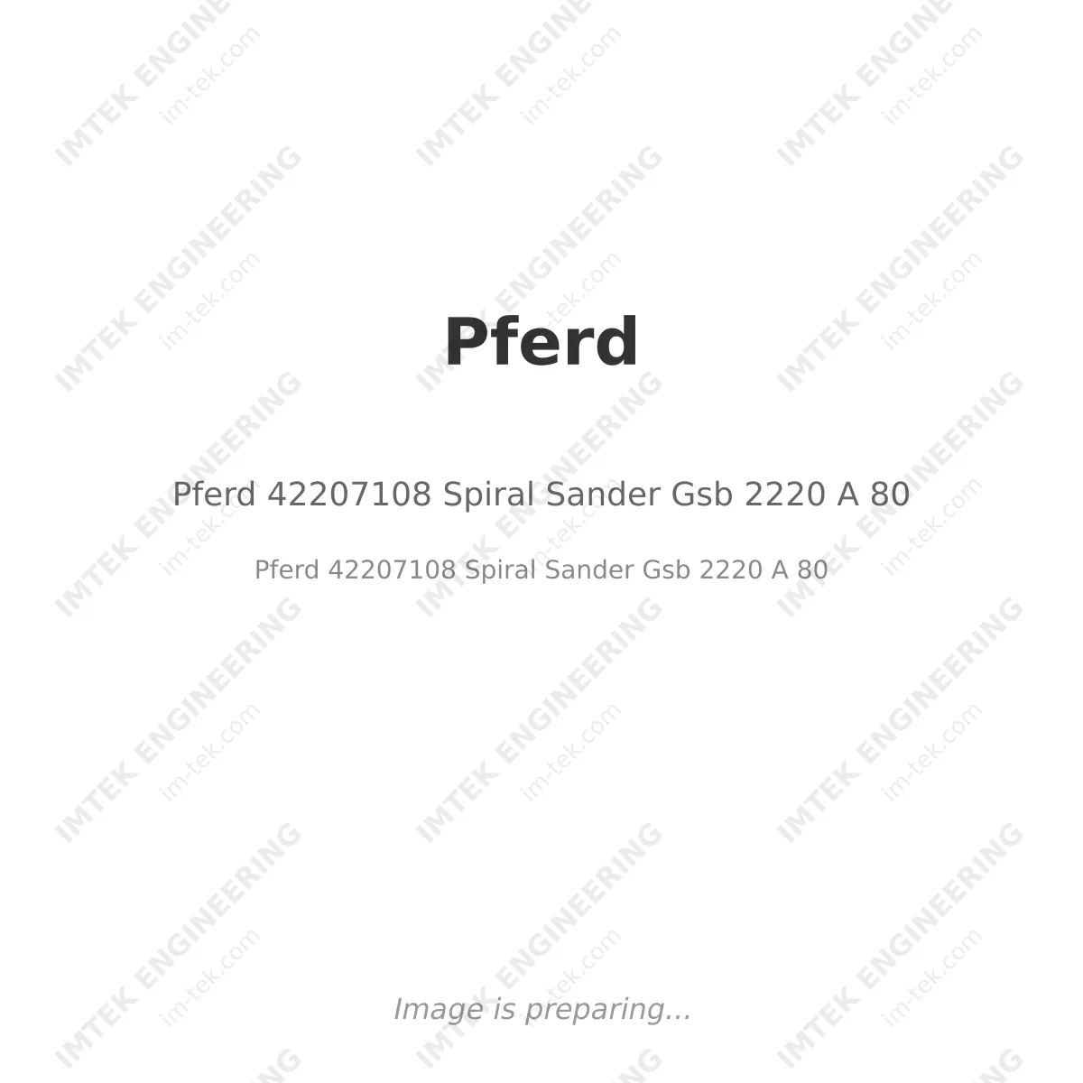 Pferd 42207108 Spiral Sander Gsb 2220 A 80