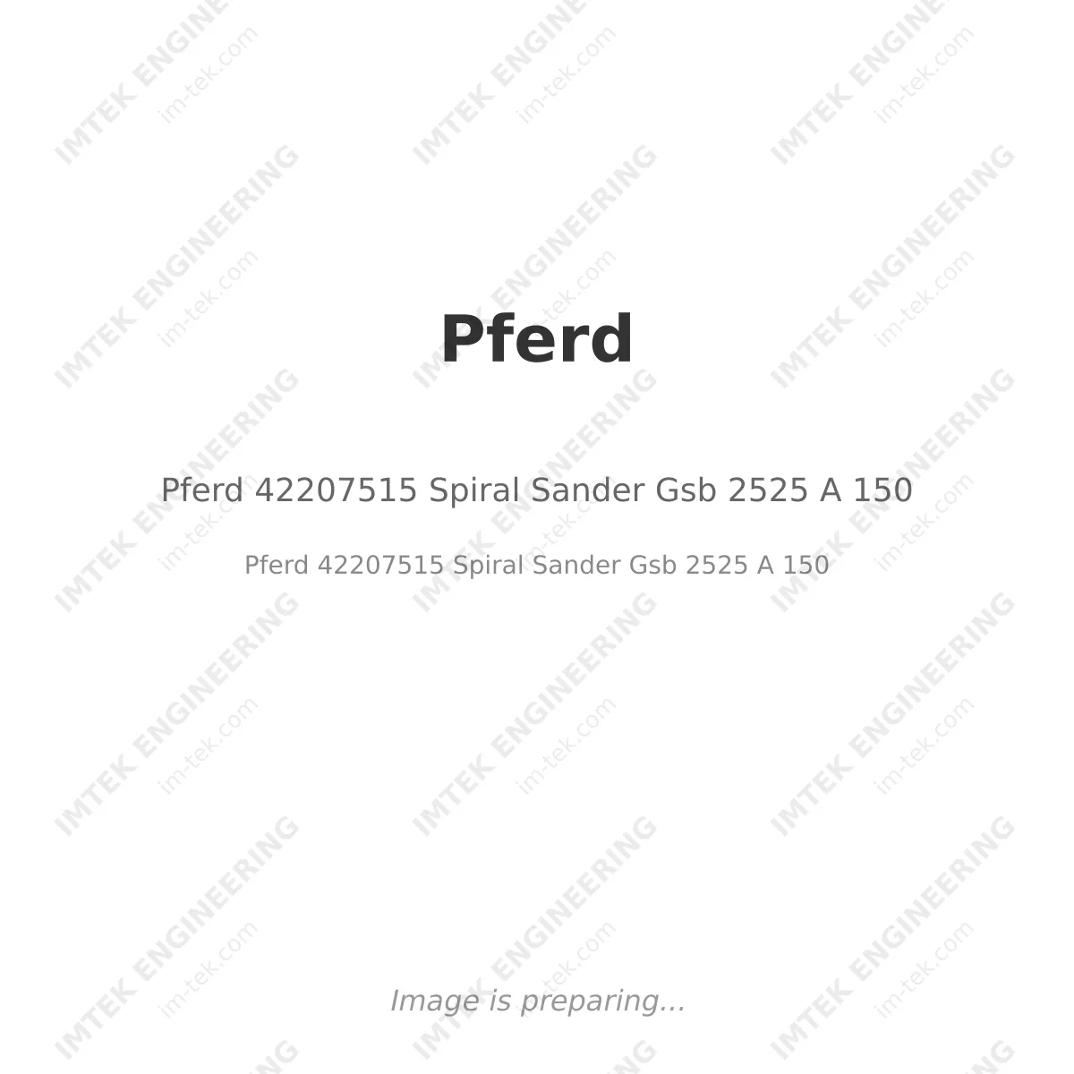 Pferd 42207515 Spiral Sander Gsb 2525 A 150