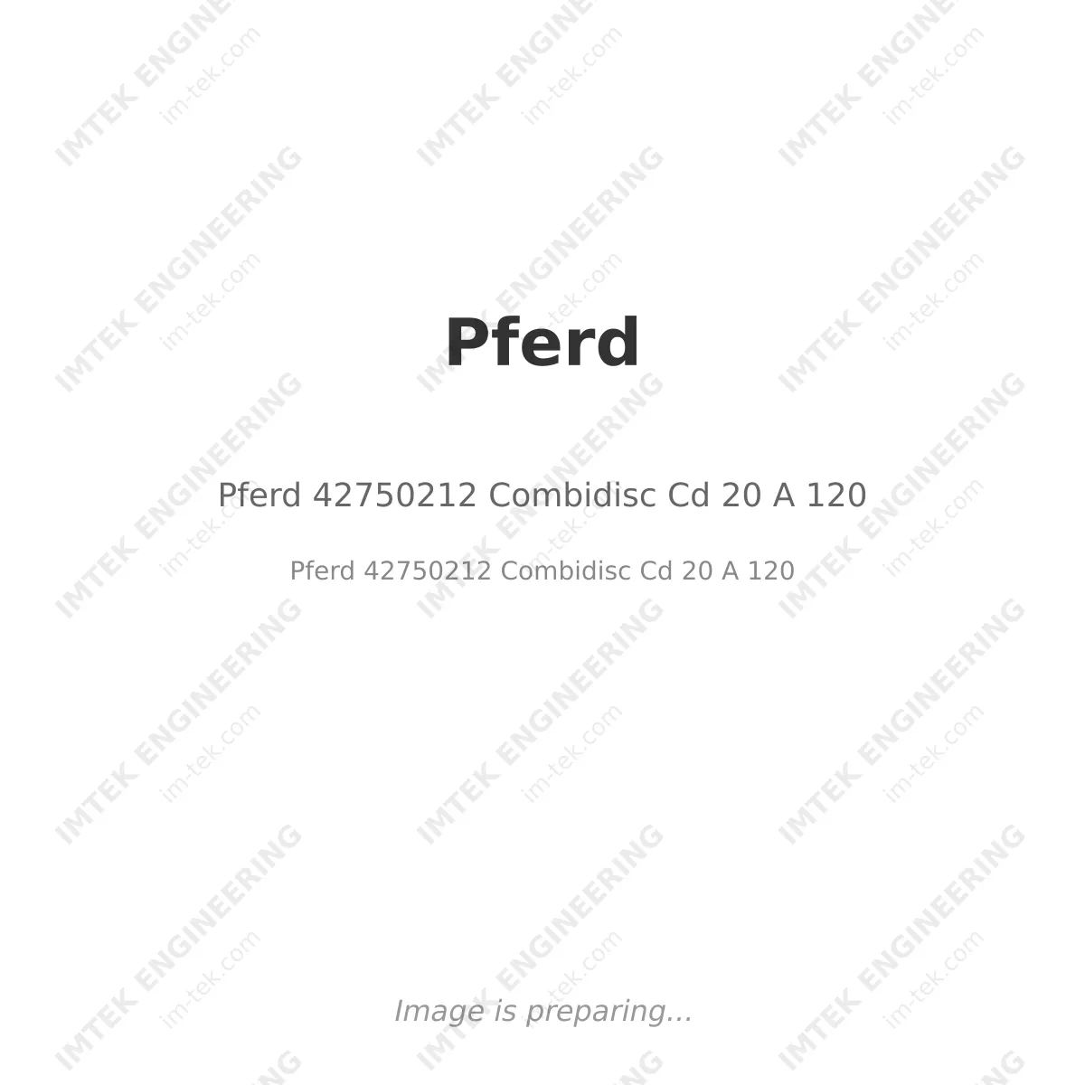 Pferd 42750212 Combidisc Cd 20 A 120