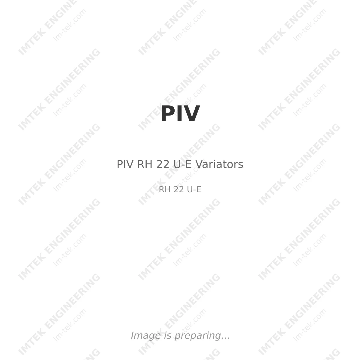 PIV RH 22 U-E  Variators