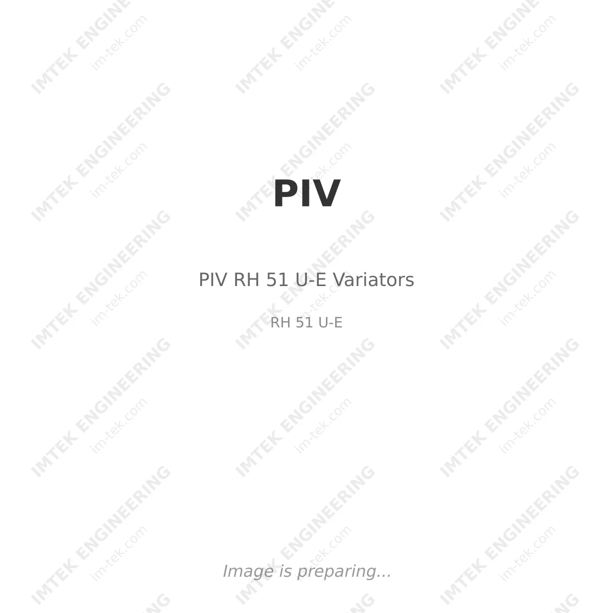 PIV RH 51 U-E  Variators