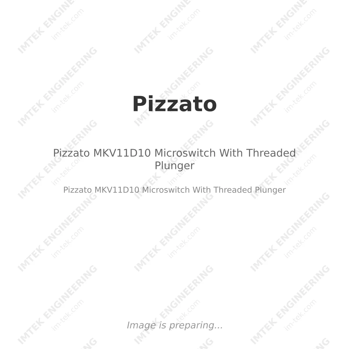 Pizzato MKV11D10 Microswitch With Threaded Plunger