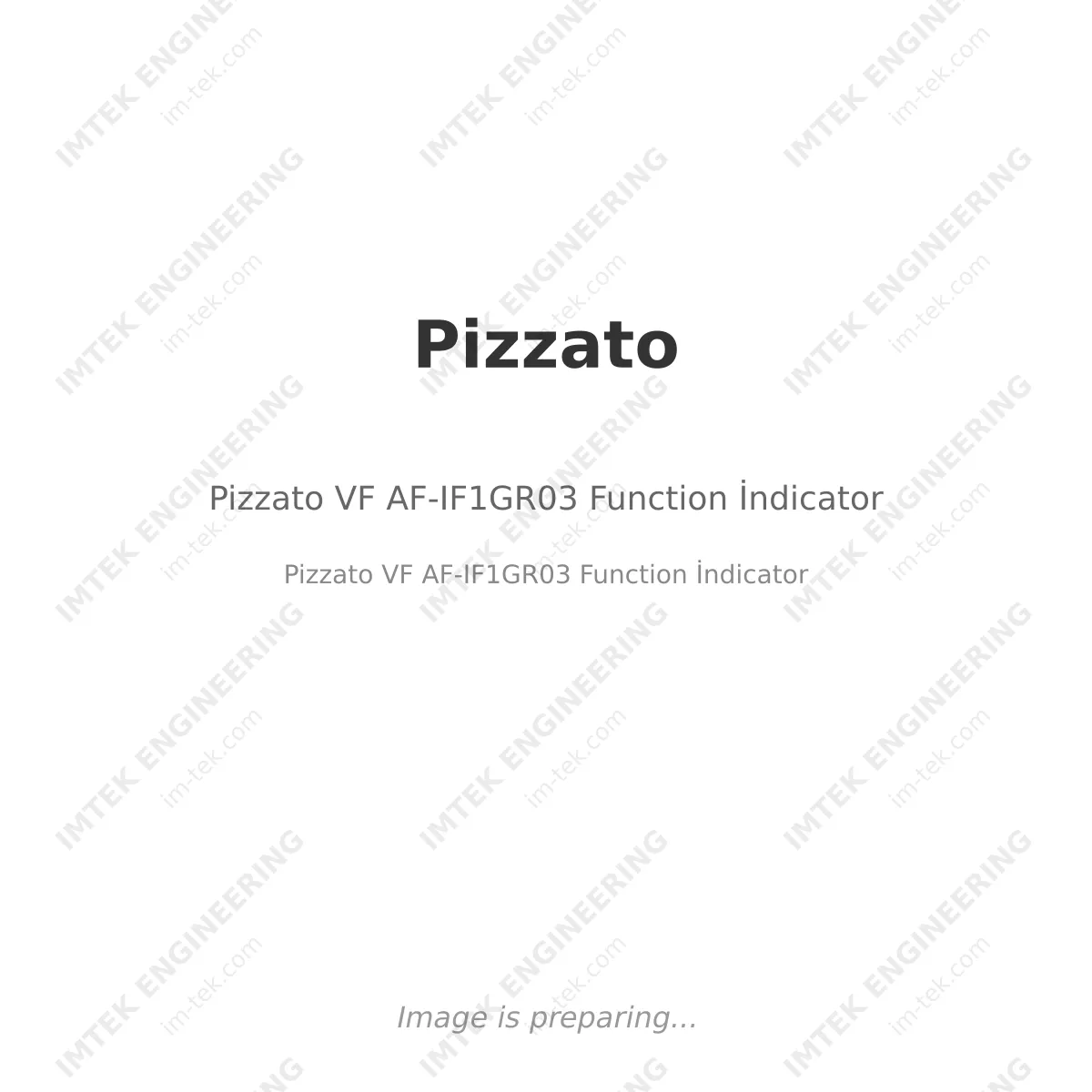 Pizzato VF AF-IF1GR03 Function İndicator