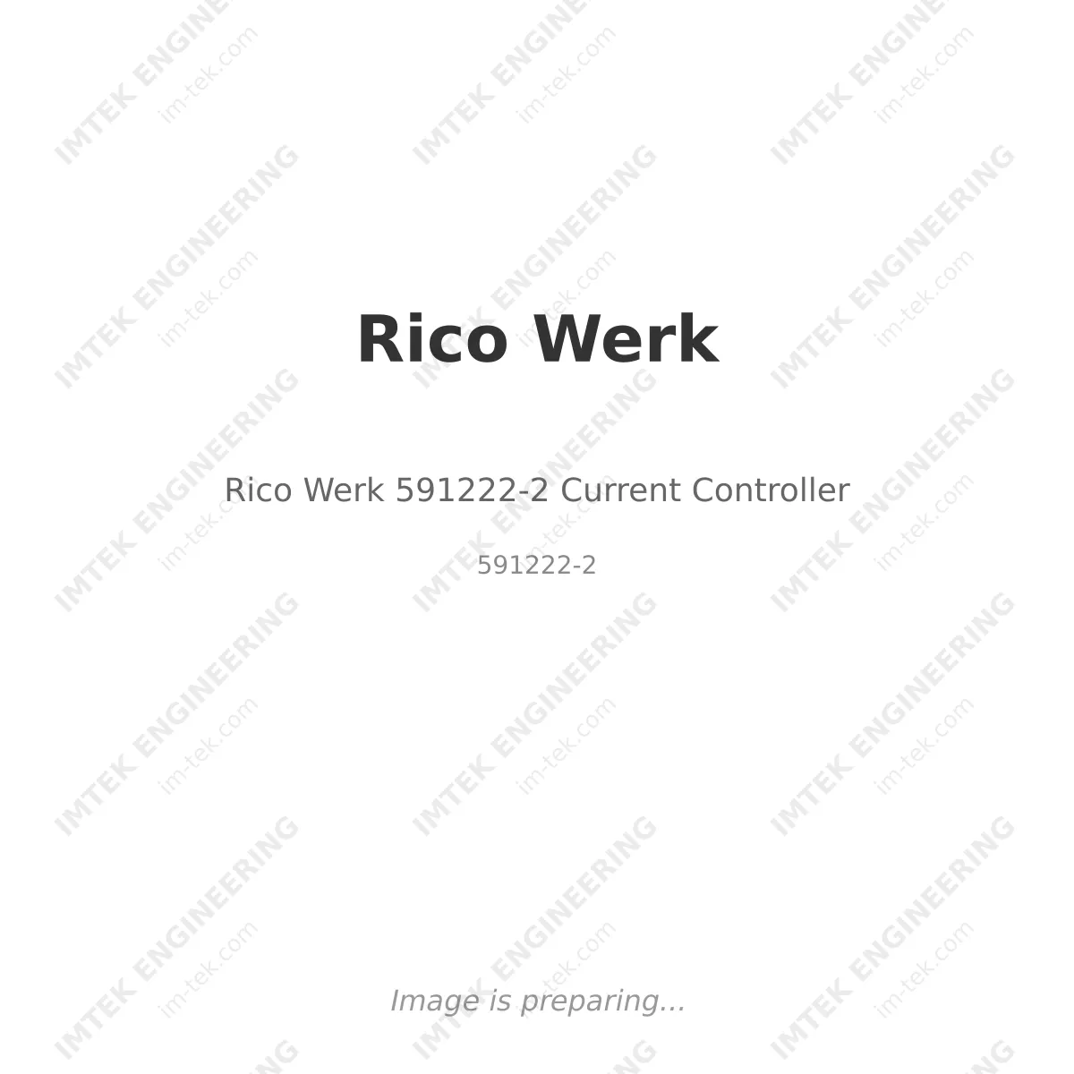 Rico Werk 591222-2 Current Controller
